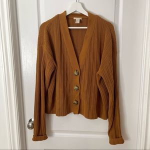 H&M knit ribbed cardigan